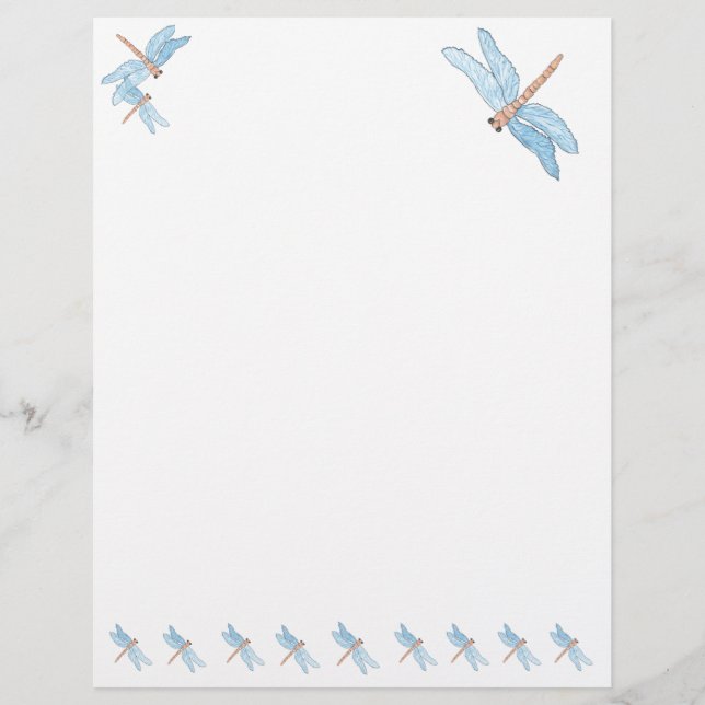 Blue Dragonfly Letterhead (Vorderseite)