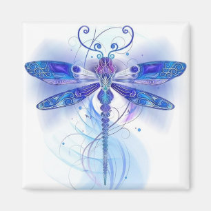 Blue Dragonfly Magnet