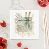 Blue Dragonfly Napkin Serviette (Beispiel)