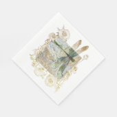 Blue Dragonfly Napkin Serviette (Ecke)
