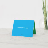 Blue Dragonfly Note Card (Rückseite)