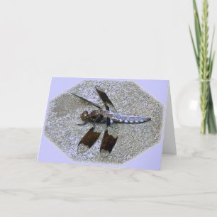 Blue Dragonfly Note Card Karte