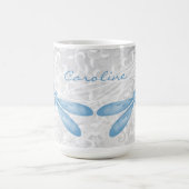 Blue Dragonfly Personalisiert Coffee Tasse (Mittel)