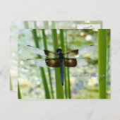 Blue Dragonfly Postcard Postkarte (Vorne/Hinten)