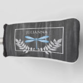 Blue Dragonfly Rustic Golf Head Cover Golf Headcover (Vorderseite)