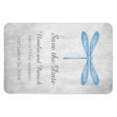 Blue Dragonfly Save the Date Magnet (Horizontal)