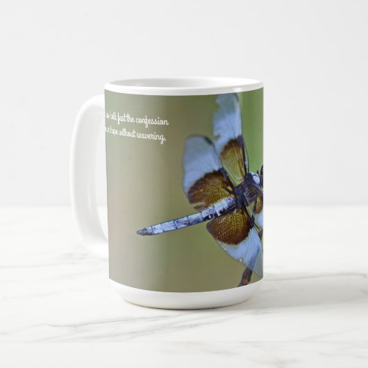 Blue Dragonfly Scripting Tasse Cup (Vorderseite Links)