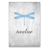 Blue Dragonfly-Tischnummer Tischnummer (Rückseite)