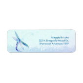 Blue Dragonfly Wedding Couple Address (Vorne)