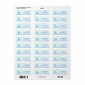 Blue Dragonfly Wedding Couple Address (Vorne)