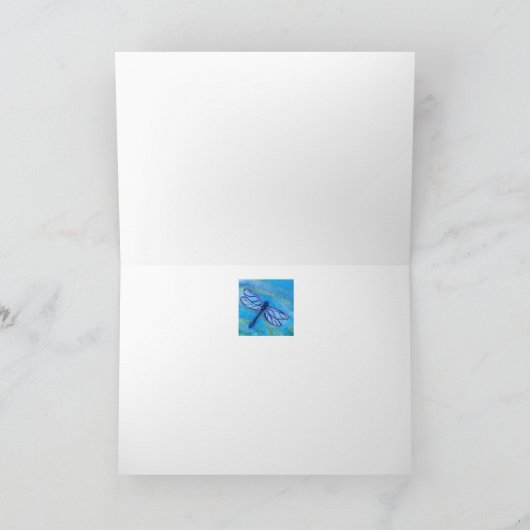 Blue Dragonfly wird bald gut Karte (Innenseite)