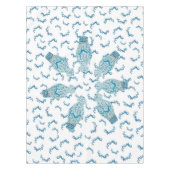 Blue Dragons Chinoiserie Ginger Jar Jars Tablecl Tischdecke (Vorderseite)