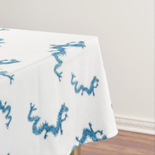 Blue Dragons Chinoiserie Ginger Jar Jars Tablecl Tischdecke