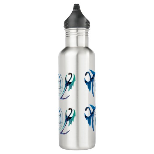 Blue Dragons Fantasy Animal Named Edelstahlflasche (Rechts)