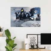 Blue Dragons Poster von Michelle Wilder (Heimbüro)