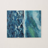 Blue Dream Abstrakte Malerei Puzzle (Horizontal)