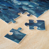 Blue Dream Abstrakte Malerei Puzzle (Seite)