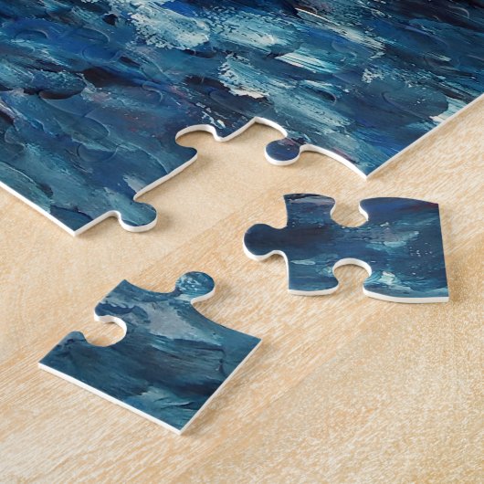 Blue Dream Abstrakte Malerei Puzzle (Seite)