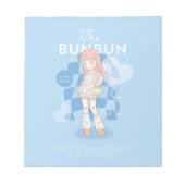 Blue Dream Pink  Notizblock (Vorderseite)