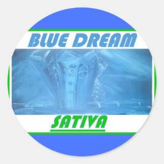 BLUE DREAM SATIVA RUNDER AUFKLEBER