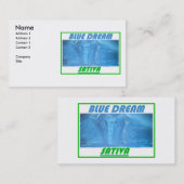 BLUE DREAM SATIVA VISITENKARTE (Vorne/Hinten)