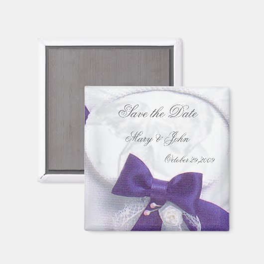 Blue Dream Save the Date Magnet (Vorderseite/Rückseite)