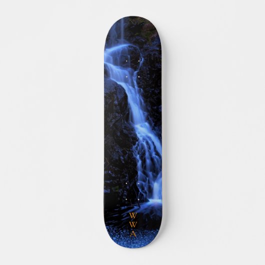 Blue Dream Wasserfall Skateboard Wandkunst (Vorne)