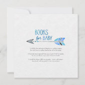 Blue Dreamcatcher Baby Shower Einladung (Rückseite)