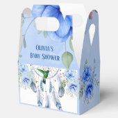 Blue Dreamcatcher Hummingbird Boy Baby Dusche Geschenkschachtel (Geöffnet)