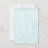 Blue Dreamcatcher mit Blume & Feathers RSVP Karte (Rückseite)