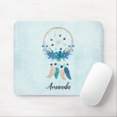 Blue Dreamcatcher Stylish Boho Design Mousepad (Mit Mouse)