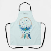 Blue Dreamcatcher Stylish Boho Design Schürze (Vorderseite)