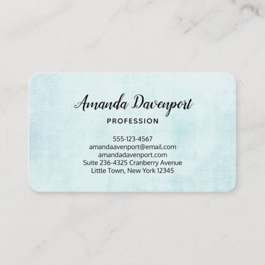 Blue Dreamcatcher Stylish Boho Design Visitenkarte (Rückseite)