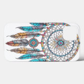 Blue Dreamcatchers Mystical Case-Mate iPhone Hülle (Rückseite (Horizontal))