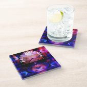 Blue Dreamer Glasuntersetzer (Schrägansicht)