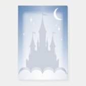 Blue Dreamy Castle In The Clouds Starry Moon Sky Post-it Klebezettel (Vorderseite)
