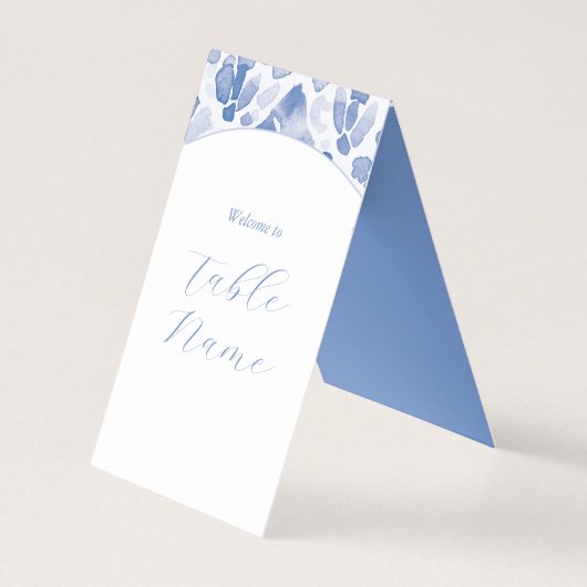 Blue Dreamy Table Markers (Vorderseite)