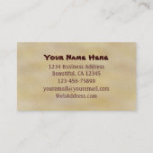 Blue Dreh Flop Beach Business Cards Visitenkarte (Rückseite)