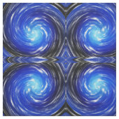 Blue Drehung Abstrakt Art Stoff (Muster)