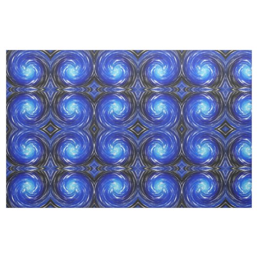 Blue Drehung Abstrakt Art Stoff (Fat Quarter (45,7 x 55,9 cm))