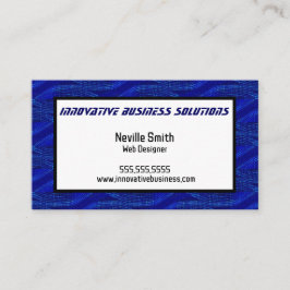 Blue Drehung Web Designer Tech Computer Visitenkarte