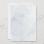 Blue Dried Boho Blume Blue Bridal Brunch Einladung (Rückseite)