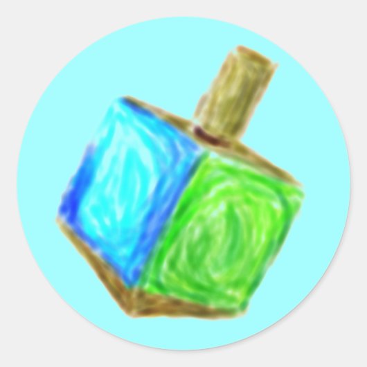 Blue Driedel Sticker (Vorderseite)