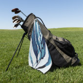 Blue Drift I Golfhandtuch (Gras)