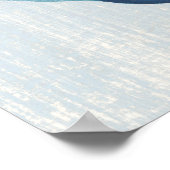 Blue Drift I Poster (Ecke)