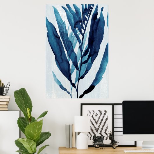 Blue Drift I Poster (Heimbüro)