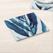 Blue Drift I Rechteckiger Pappuntersetzer (angewinkelt)