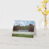 Blue Drive Thru Blank Landscape Card Karte (Gelbe Blume)