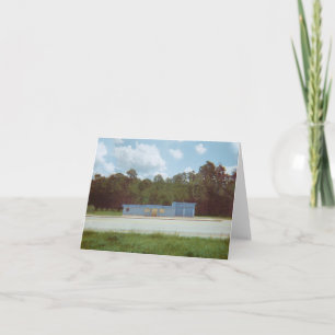 Blue Drive Thru Blank Landscape Card Karte