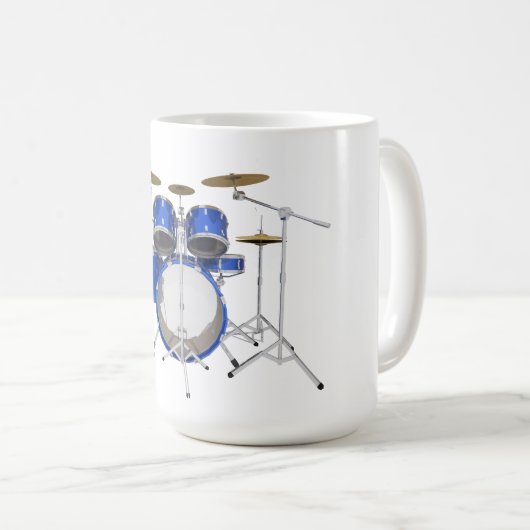 Blue Drum Kit: Kaffeetasse (VorderseiteRechts)
